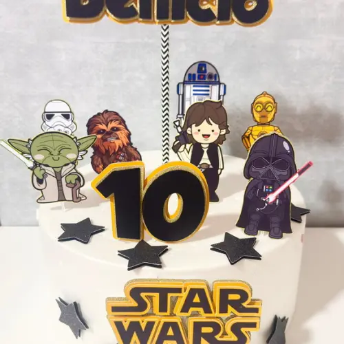 Topo de Bolo Star Wars