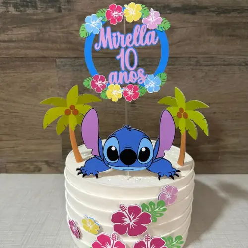 Topo de Bolo Stitch