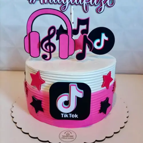 Topo de Bolo Tik Tok