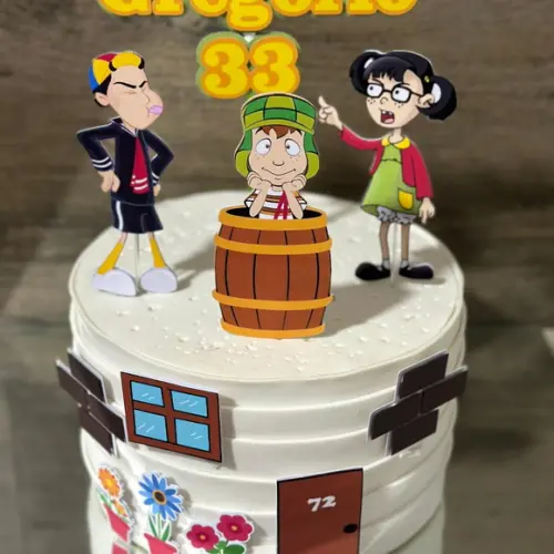 Topo de Bolo Turma Chaves