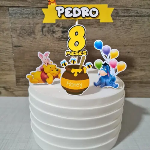 Topo de Bolo Ursinho Pooh