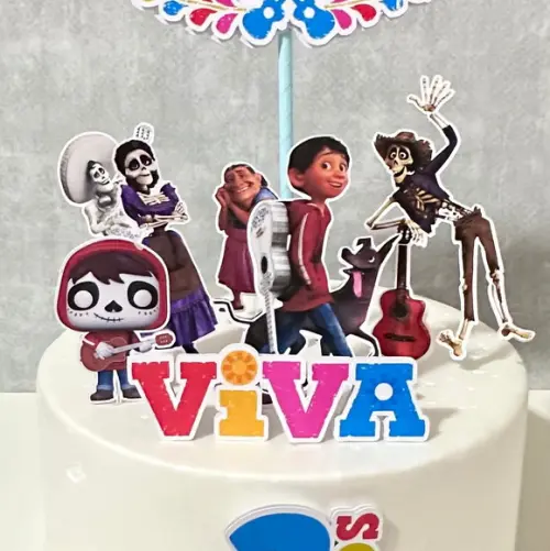 Topo de Bolo Viva a Vida É Uma Festa