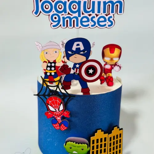 Topo de Bolo Vingadores Cute