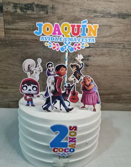 Topo de Bolo Viva a Vida É Uma Festa