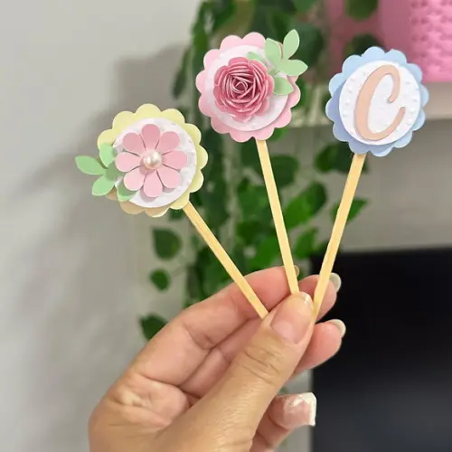 Topper Docinho Jardim 3d