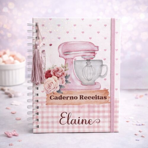 Caderno de Receitas Personalizao Capa Batedeira