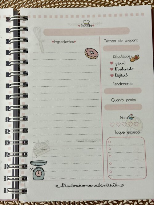 Caderno de Receitas Personalizao Capa Batedeira
