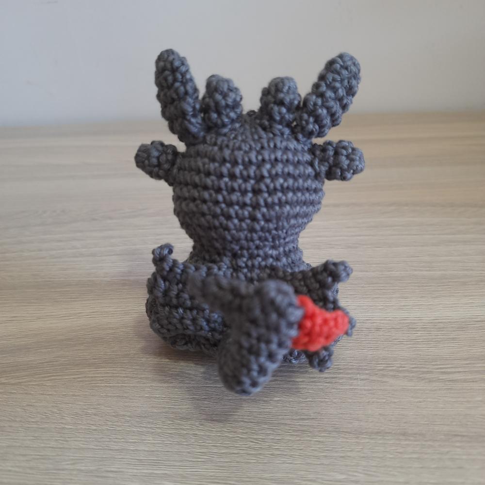 Banguela Amigurumi Cor Cinza