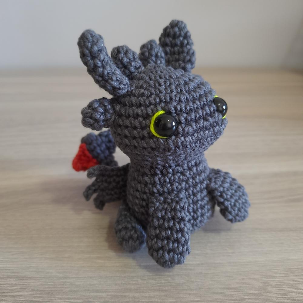 Banguela Amigurumi Cor Cinza