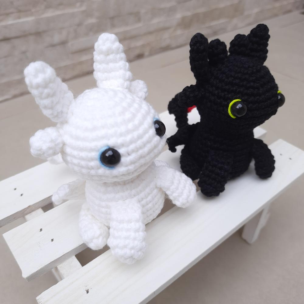 Banguela e Fúria da Luz Amigurumi