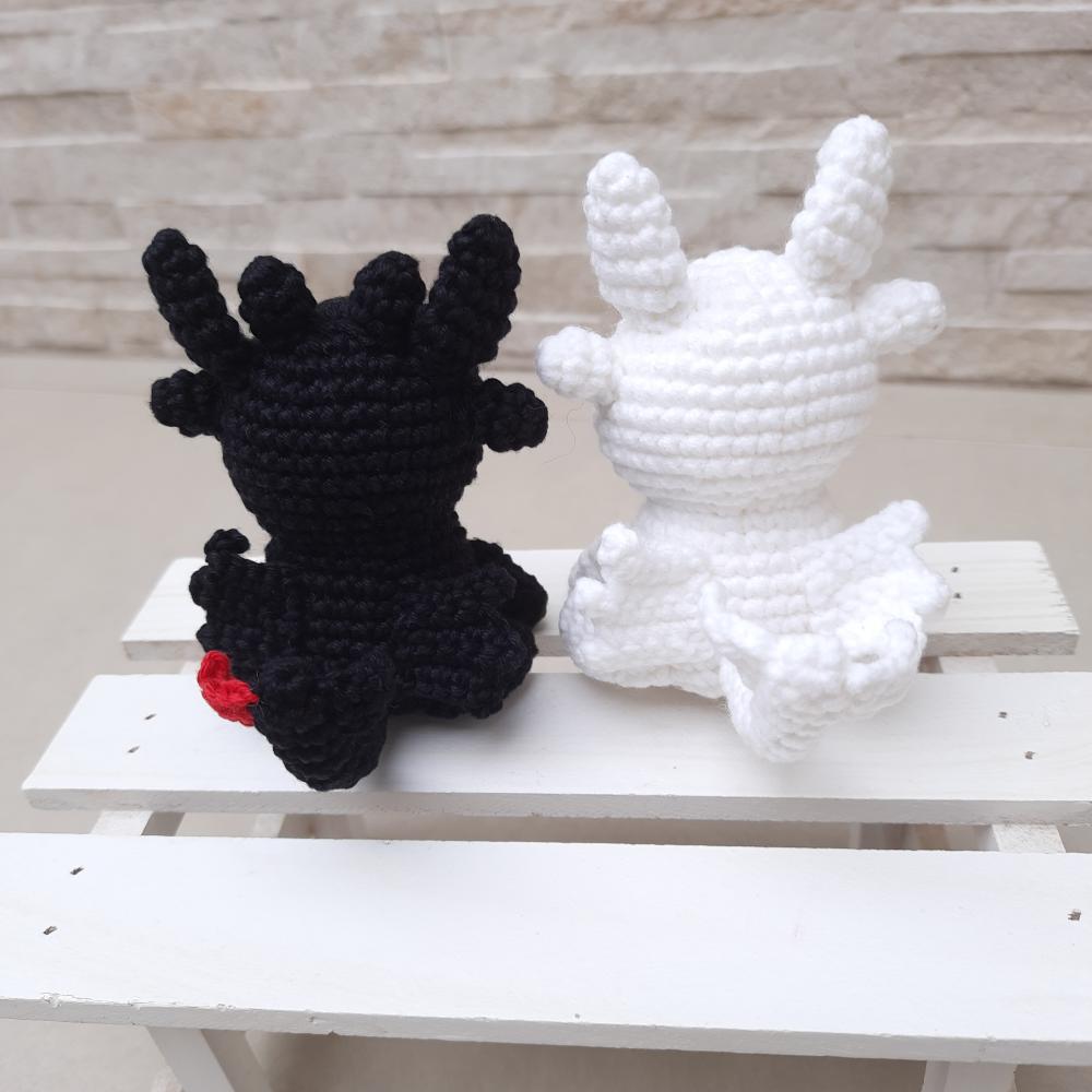 Banguela e Fúria da Luz Amigurumi