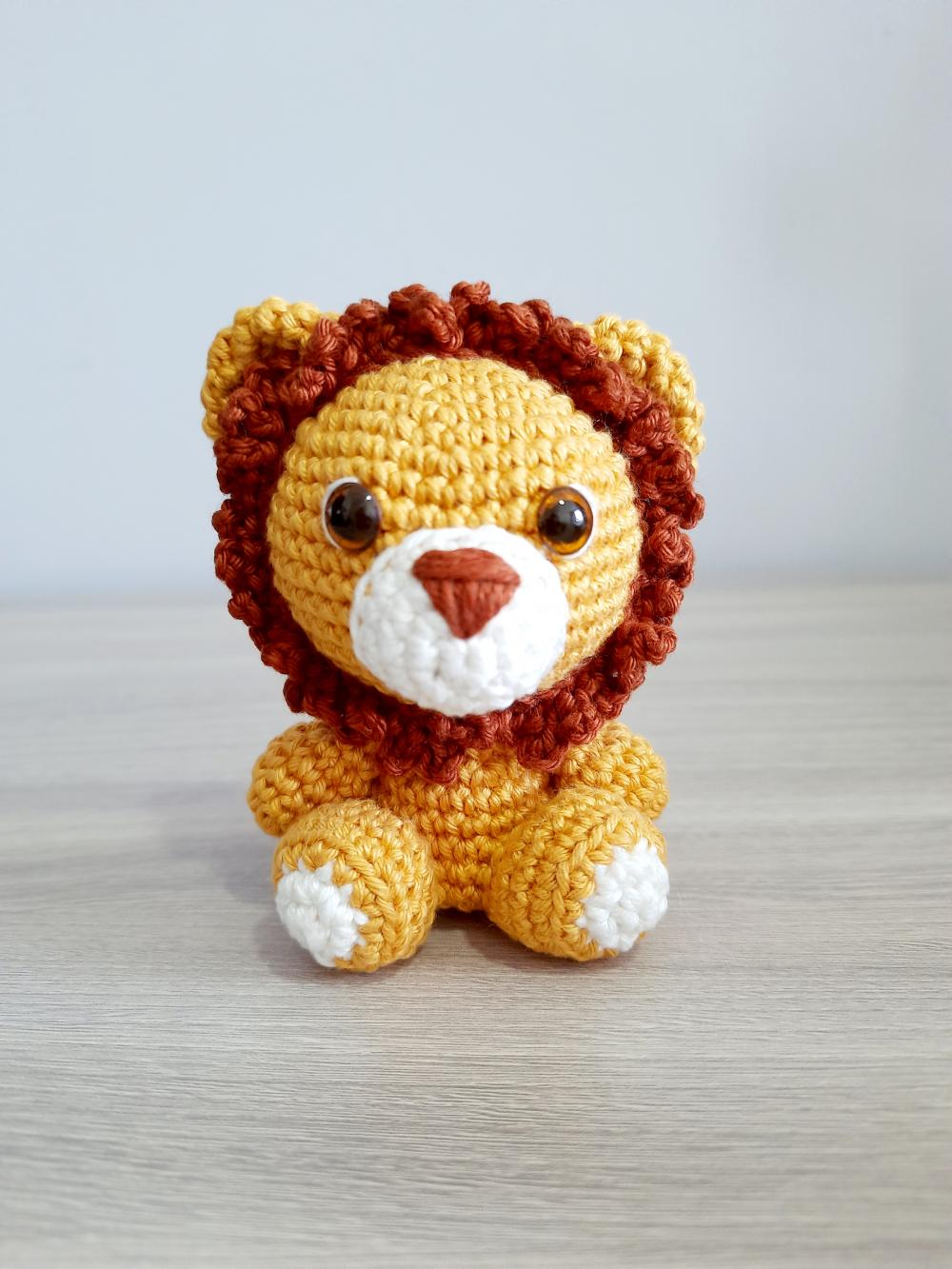 Leão em Amigurumi