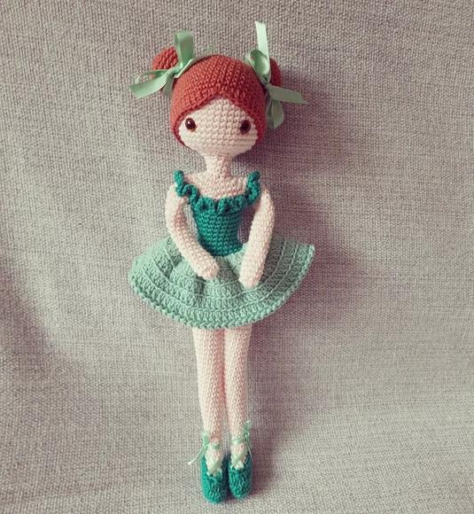 Bailarina em Amigurumi