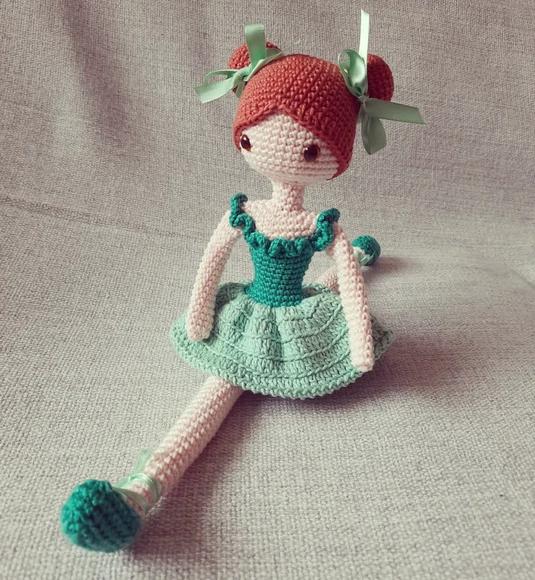 Bailarina em Amigurumi