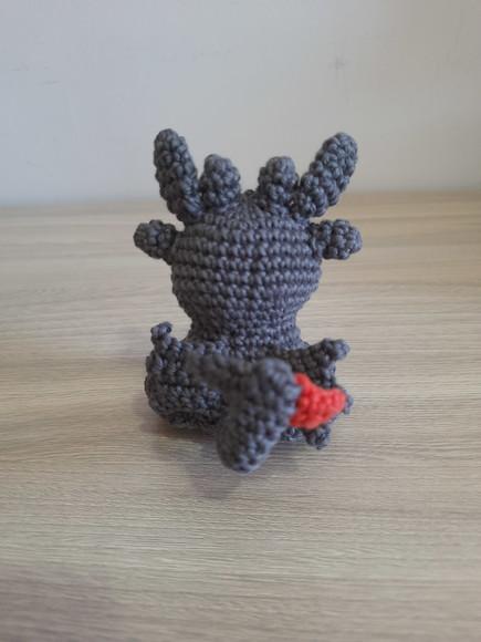 Banguela Amigurumi Cor Cinza
