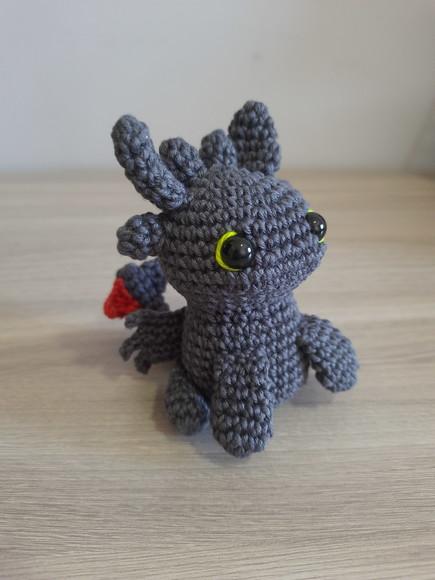 Banguela Amigurumi Cor Cinza