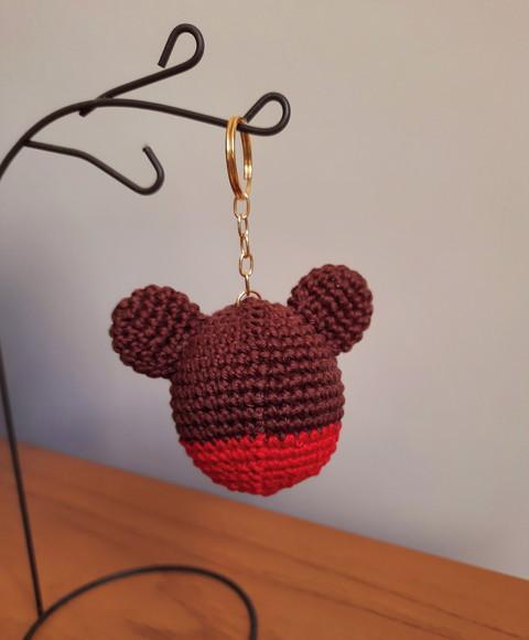 Chaveiro do Mickey em Amigurumi