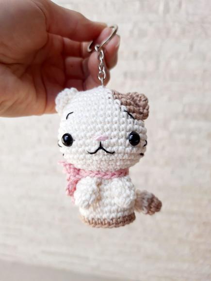 Chaveiro Gatinho Amigurumi