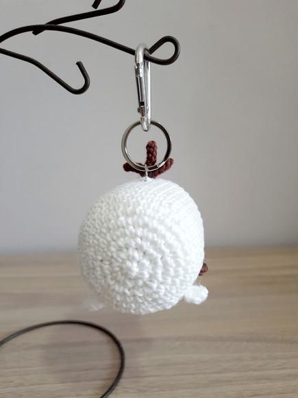 Chaveiro Olaf em Amigurumi