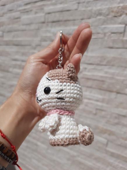 Chaveiro Gatinho Amigurumi