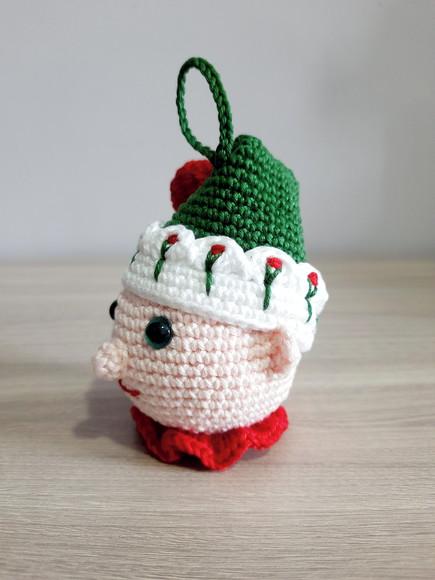 Duende Enfeite em Amigurumi
