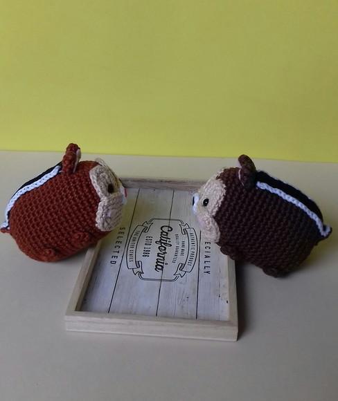 Dupla Tico e Teco em Amigurumi