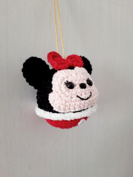 Enfeite Minnie Natal Amigurumi