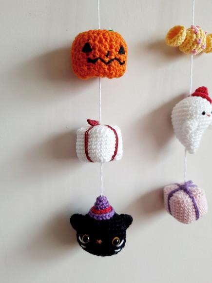 Enfeite para Halloween em Amigurumi