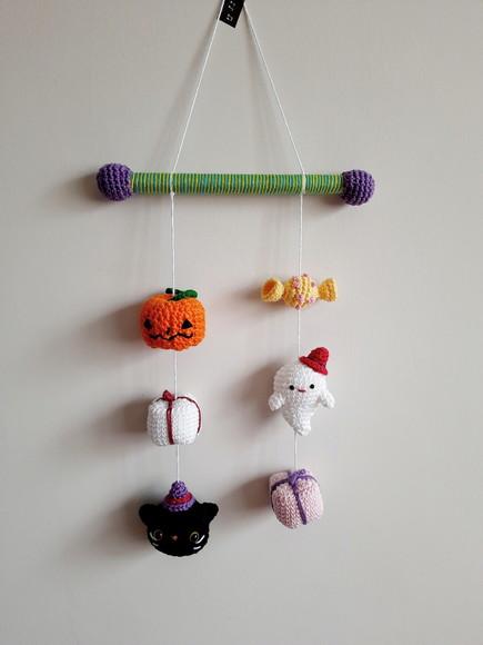Enfeite para Halloween em Amigurumi