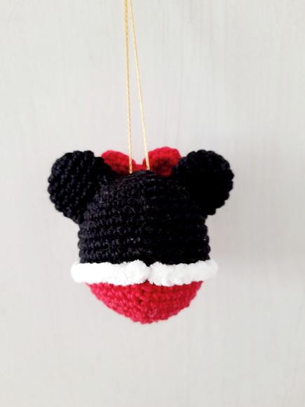 Enfeite Minnie Natal Amigurumi