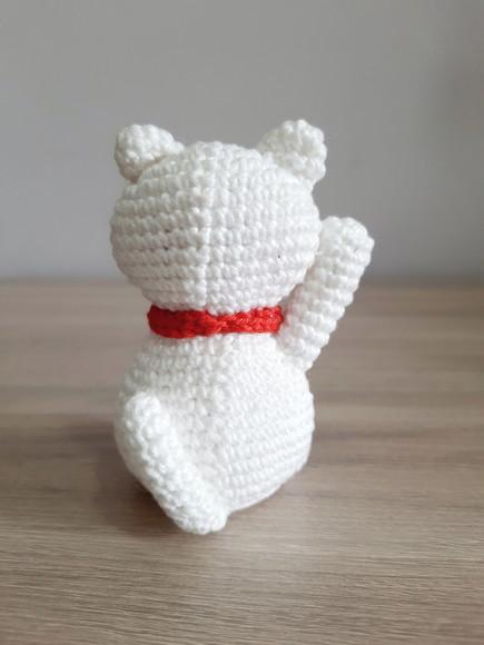 Gatinho da Sorte Amigurumi