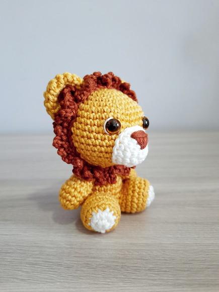Leão em Amigurumi