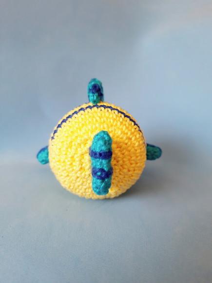 Peixe Flounder em Amigurumi