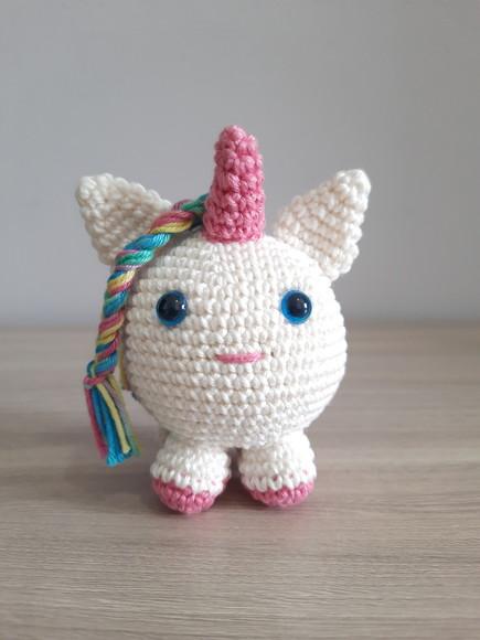 Unicórnio Bola Amigurumi