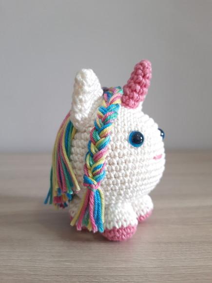 Unicórnio Bola Amigurumi