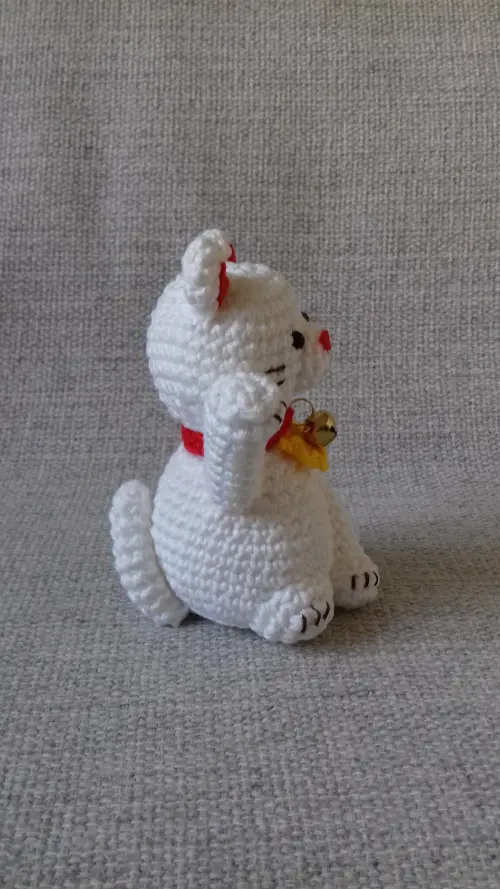 Gatinho da Sorte Amigurumi