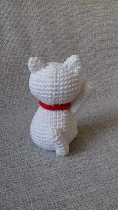 Gatinho da Sorte Amigurumi