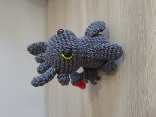 Banguela Amigurumi Cor Cinza