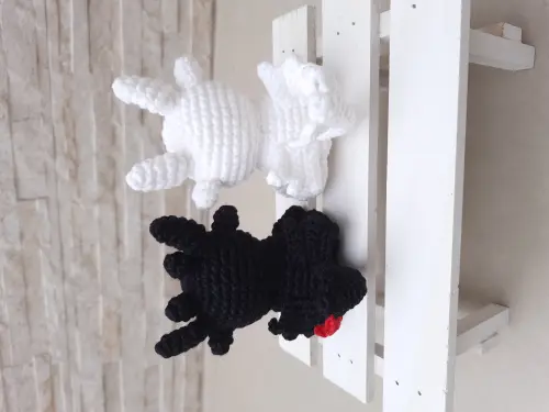 Banguela e Fúria da Luz Amigurumi