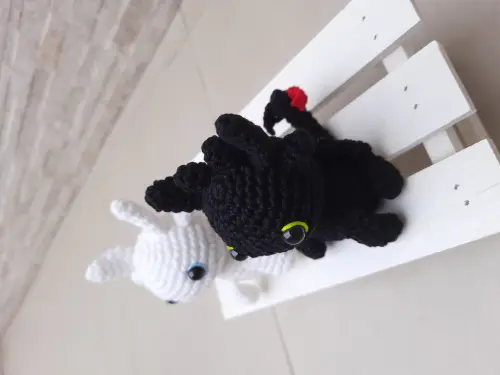 Banguela e Fúria da Luz Amigurumi