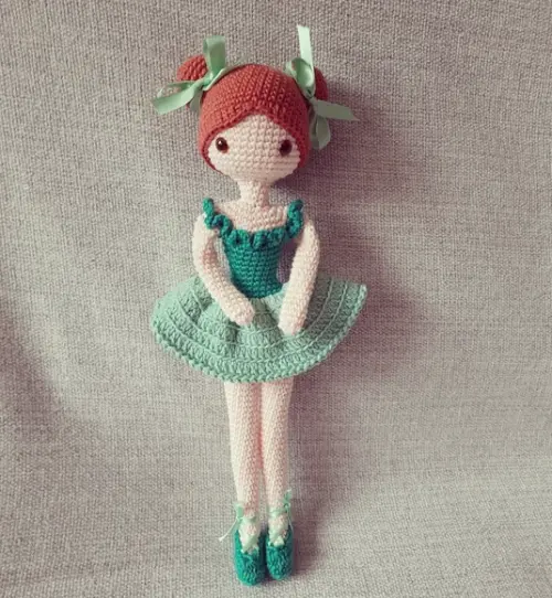 Bailarina em Amigurumi