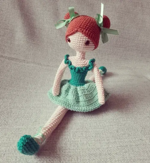 Bailarina em Amigurumi