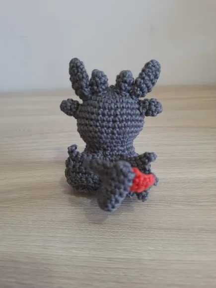 Banguela Amigurumi Cor Cinza