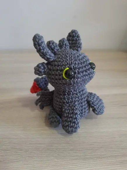 Banguela Amigurumi Cor Cinza