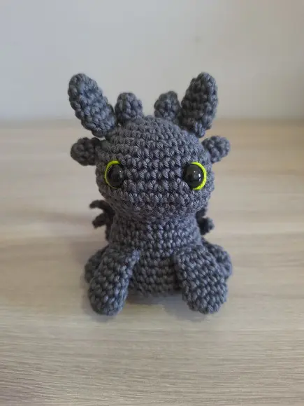 Banguela Amigurumi Cor Cinza