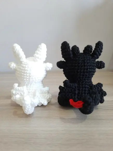 Banguela e Fúria da Luz Amigurumi