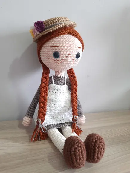 Boneca Anne em Amigurumi