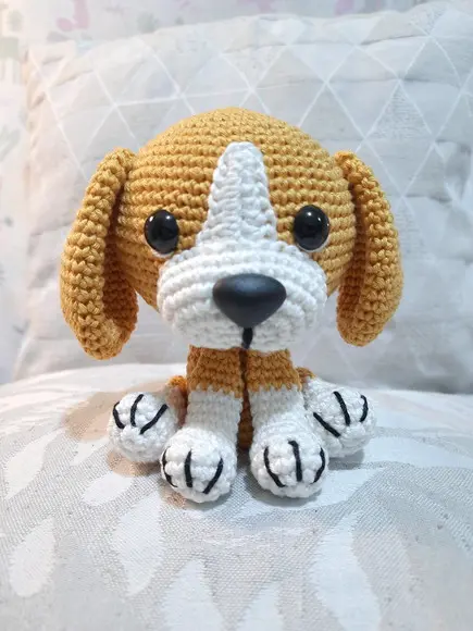 Cão Amigurumi