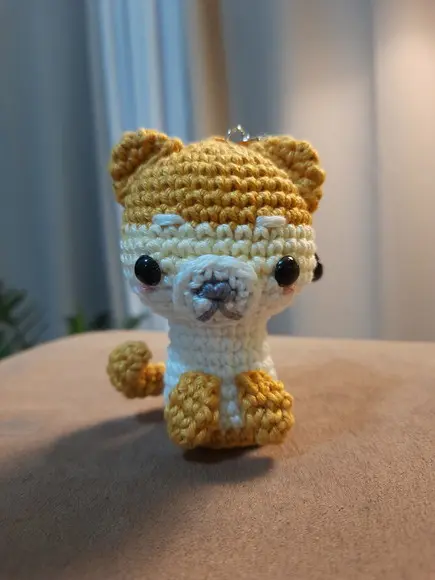 Chaveiro Cãozinho em Amigurumi