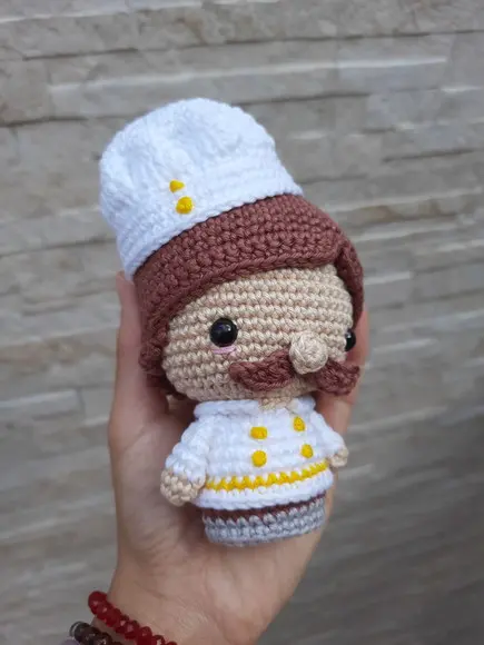 Chef em Amigurumi